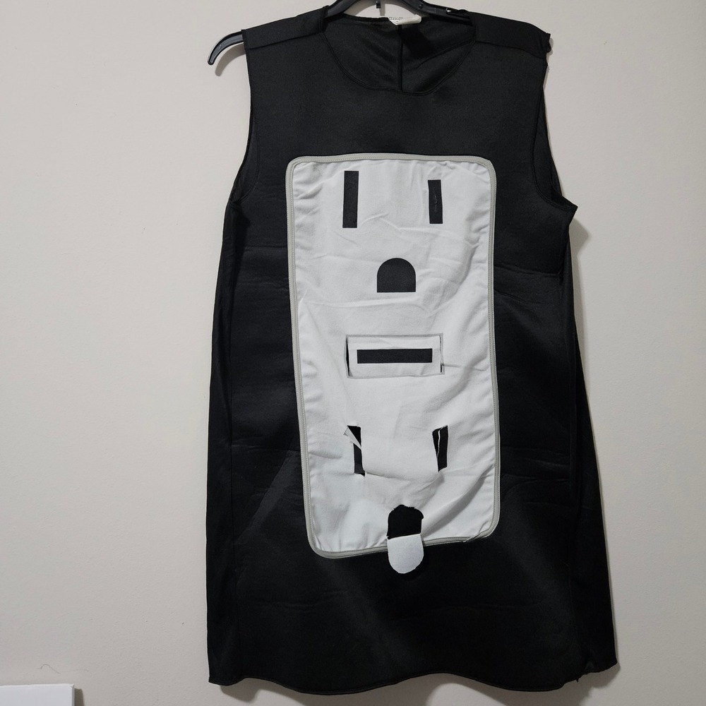 Couples Electric Wall Outlet and Plug Halloween Costume Set Black White Gold
